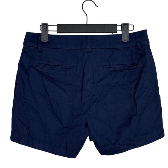 J. Crew Cotton Classic Chino Utility Flat Front Pocket Casual Shorts 4 Navy Blue - Picture 4 of 15